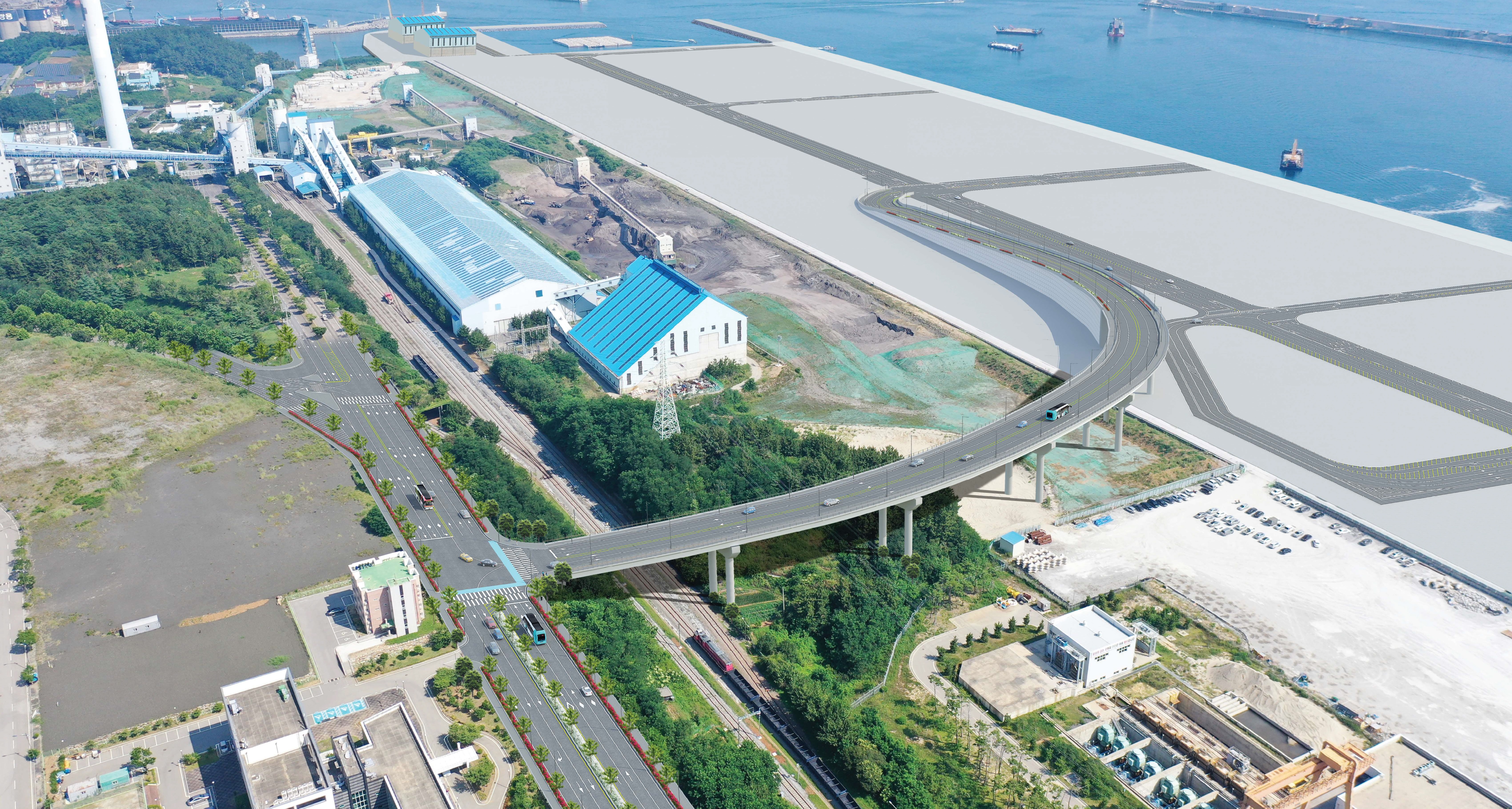 Preliminary and detailed engineering design for Donghae Port stage 3 access road construction work